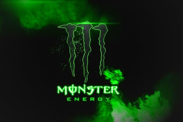 Logotipo de Monster Energy verde venenoso