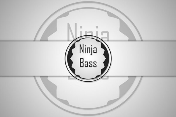 Nandja bass Schild schwarz weiß