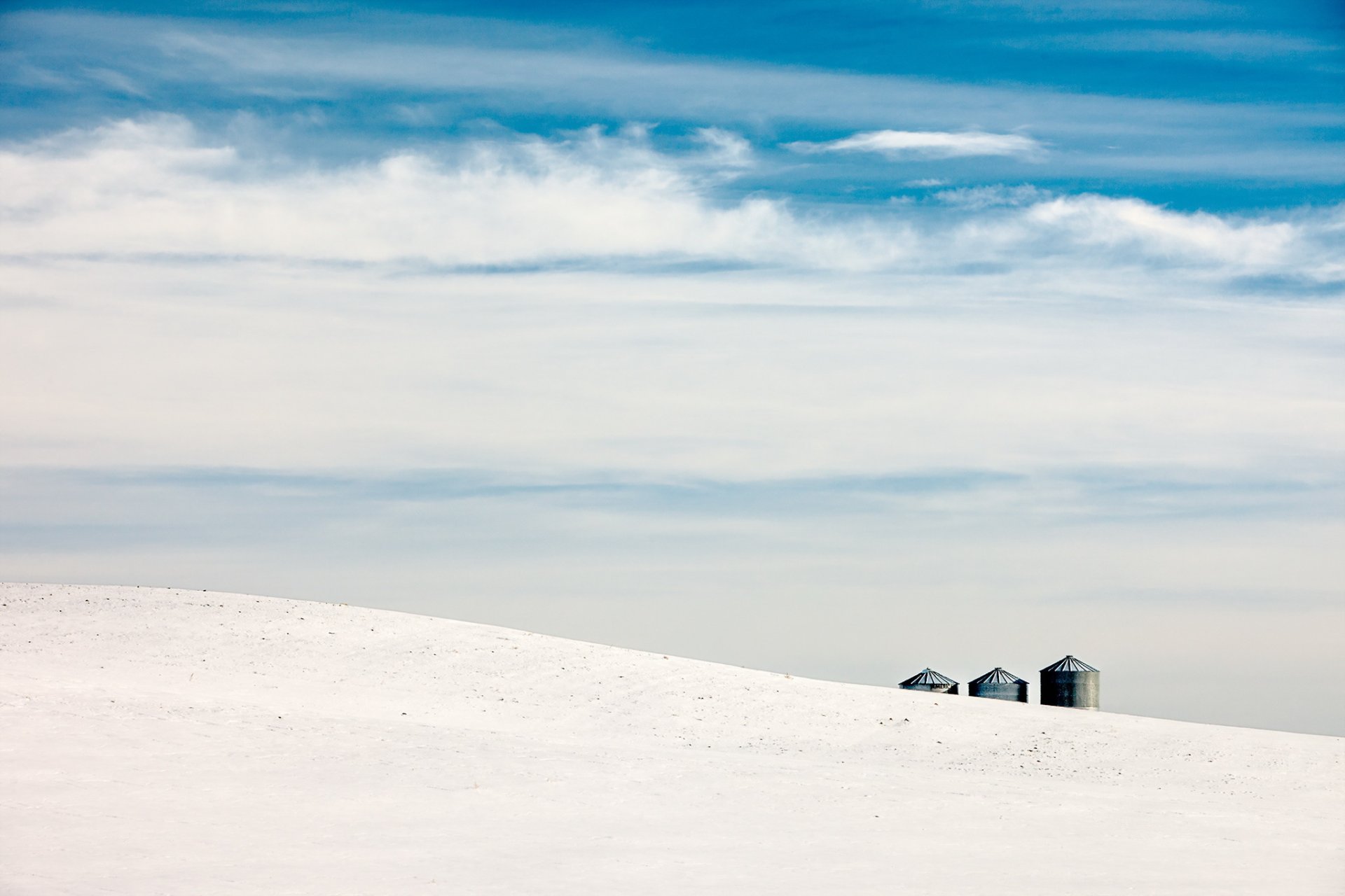 the field sky winter