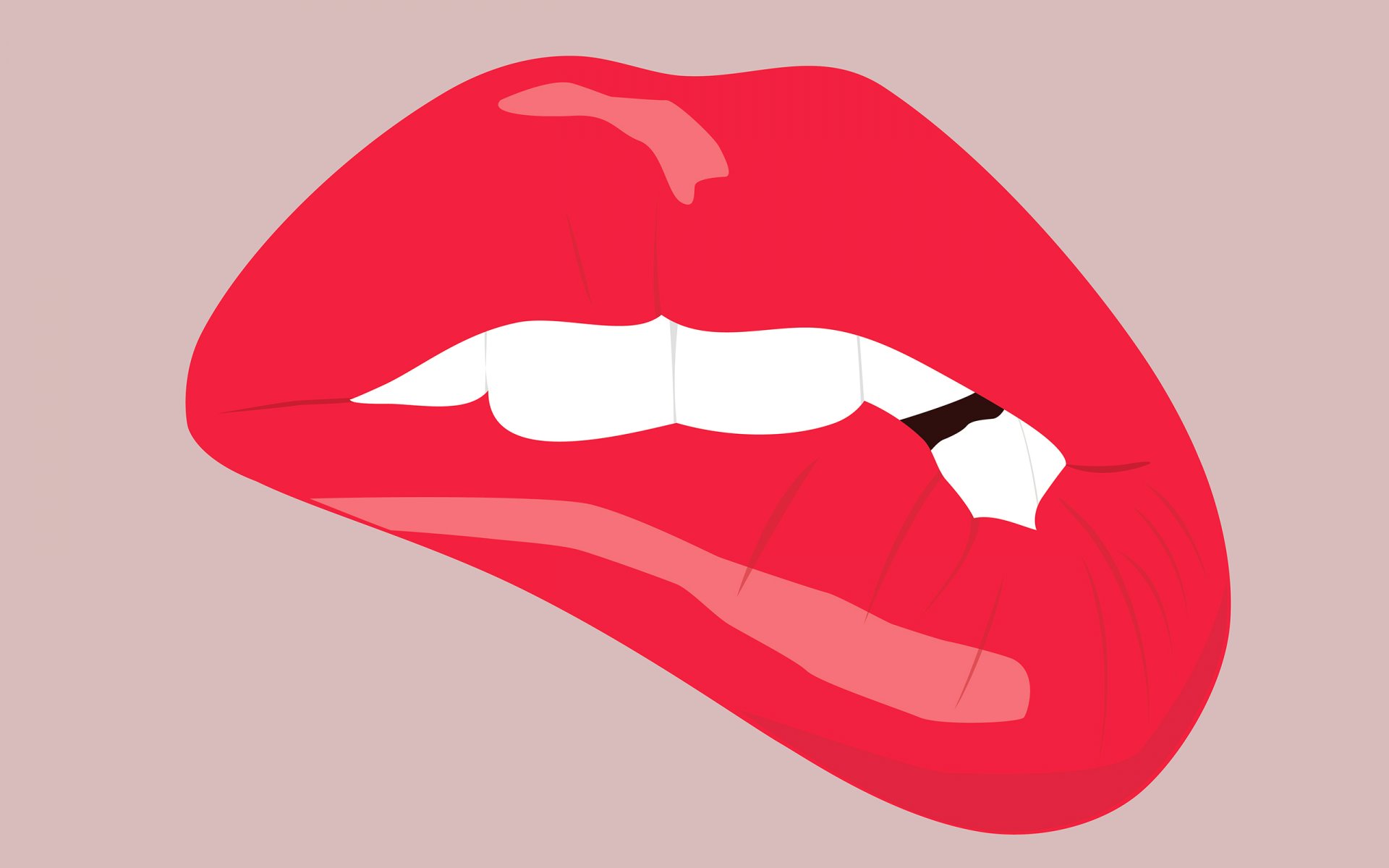 mouth lips teeth vector