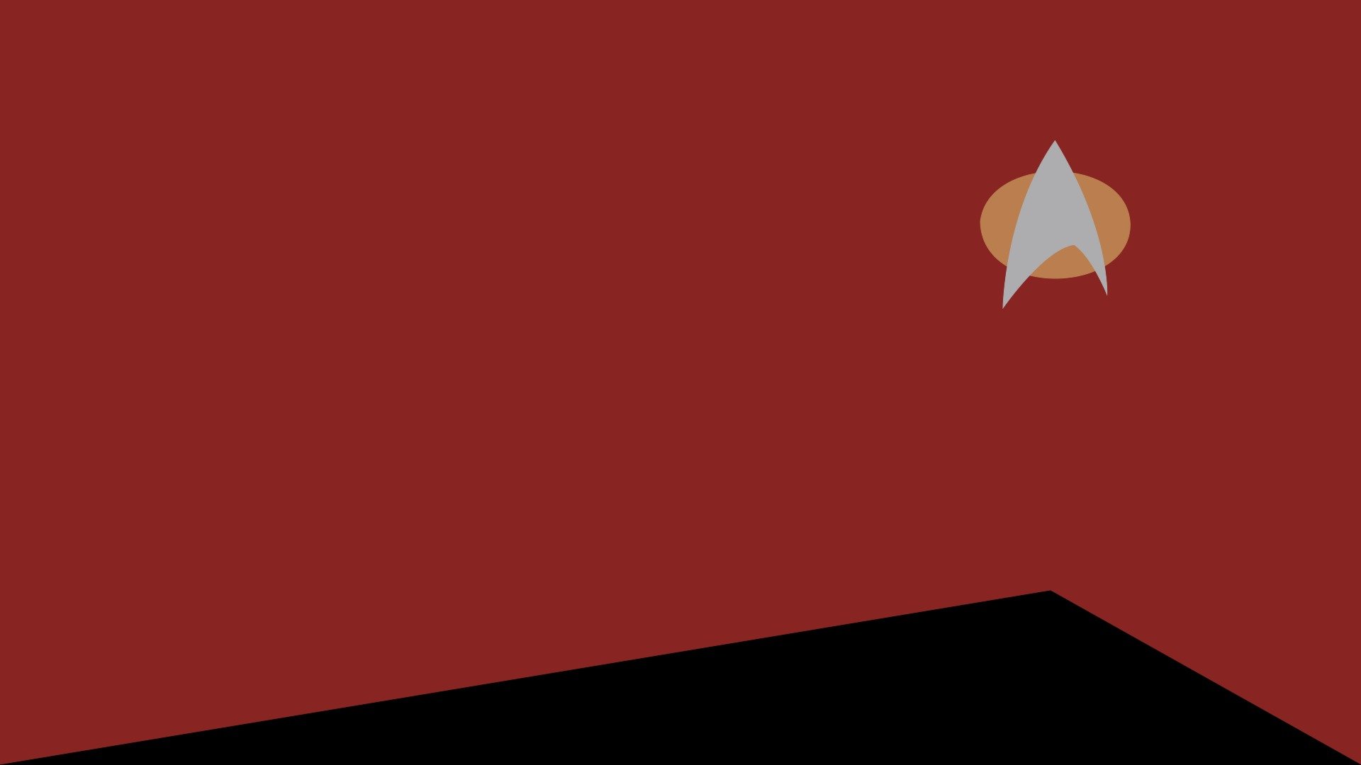 tar trek minimalismo rojo