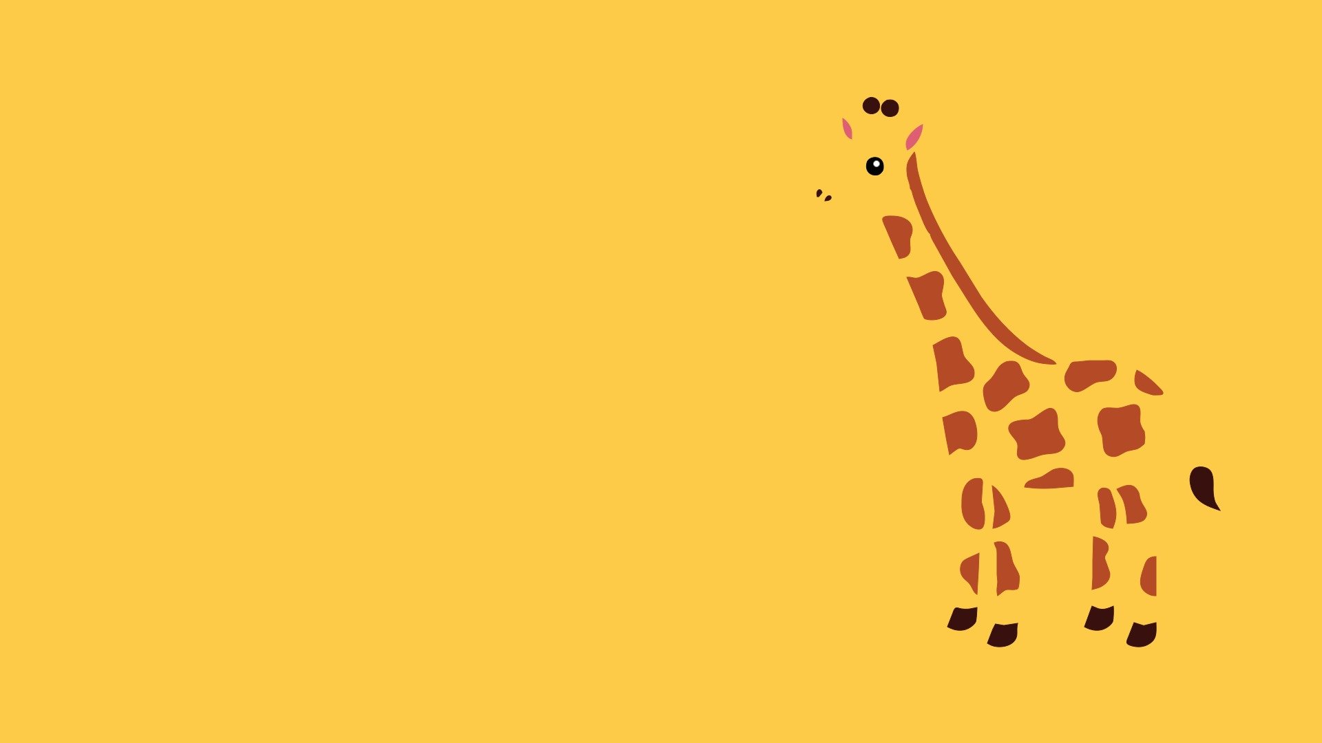 minimalismo animale giraffa