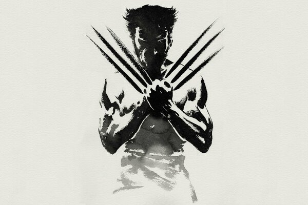 Wolverine Tapete. Lange Wolverine Krallen