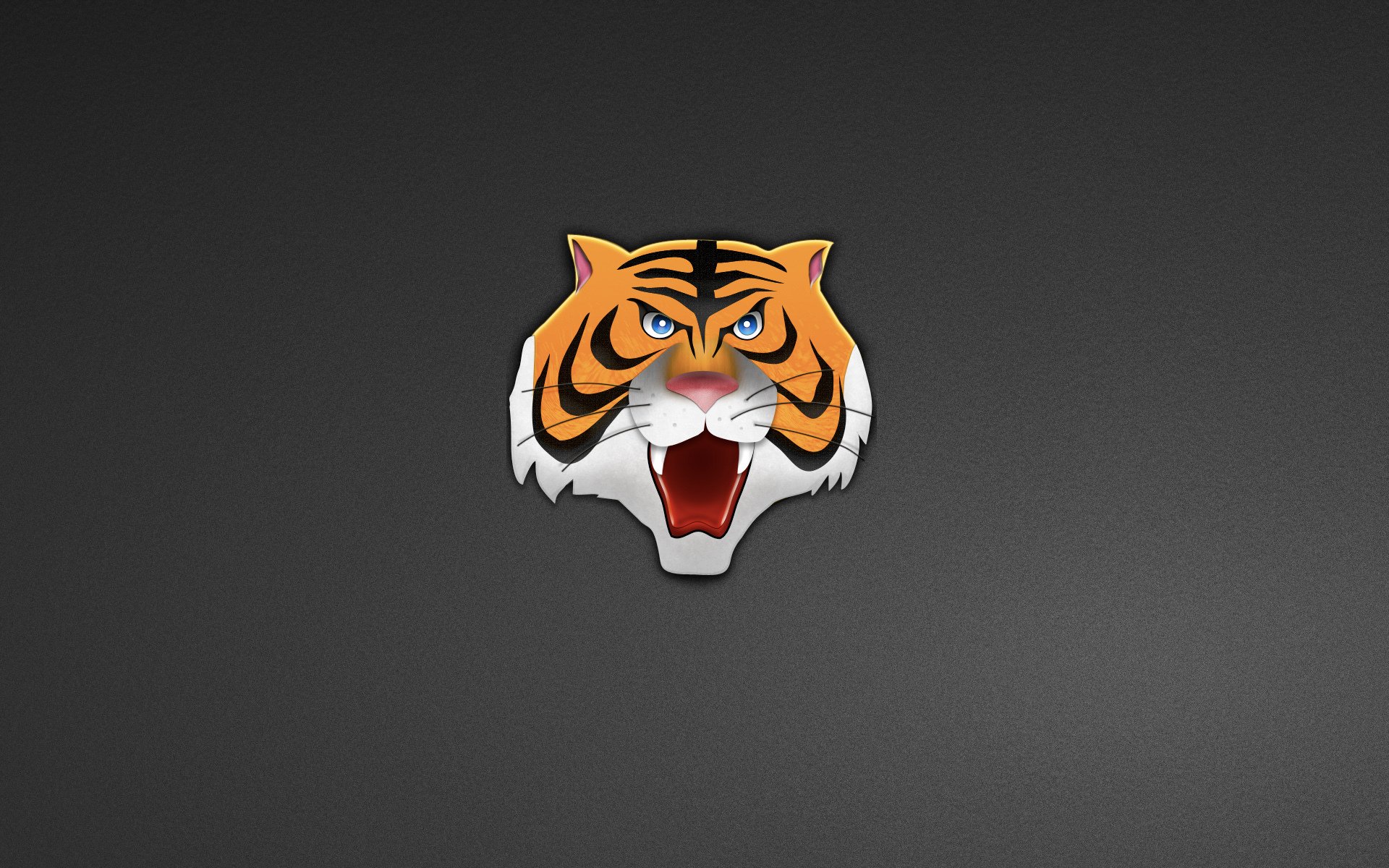 tiger kopf kopf minimalismus