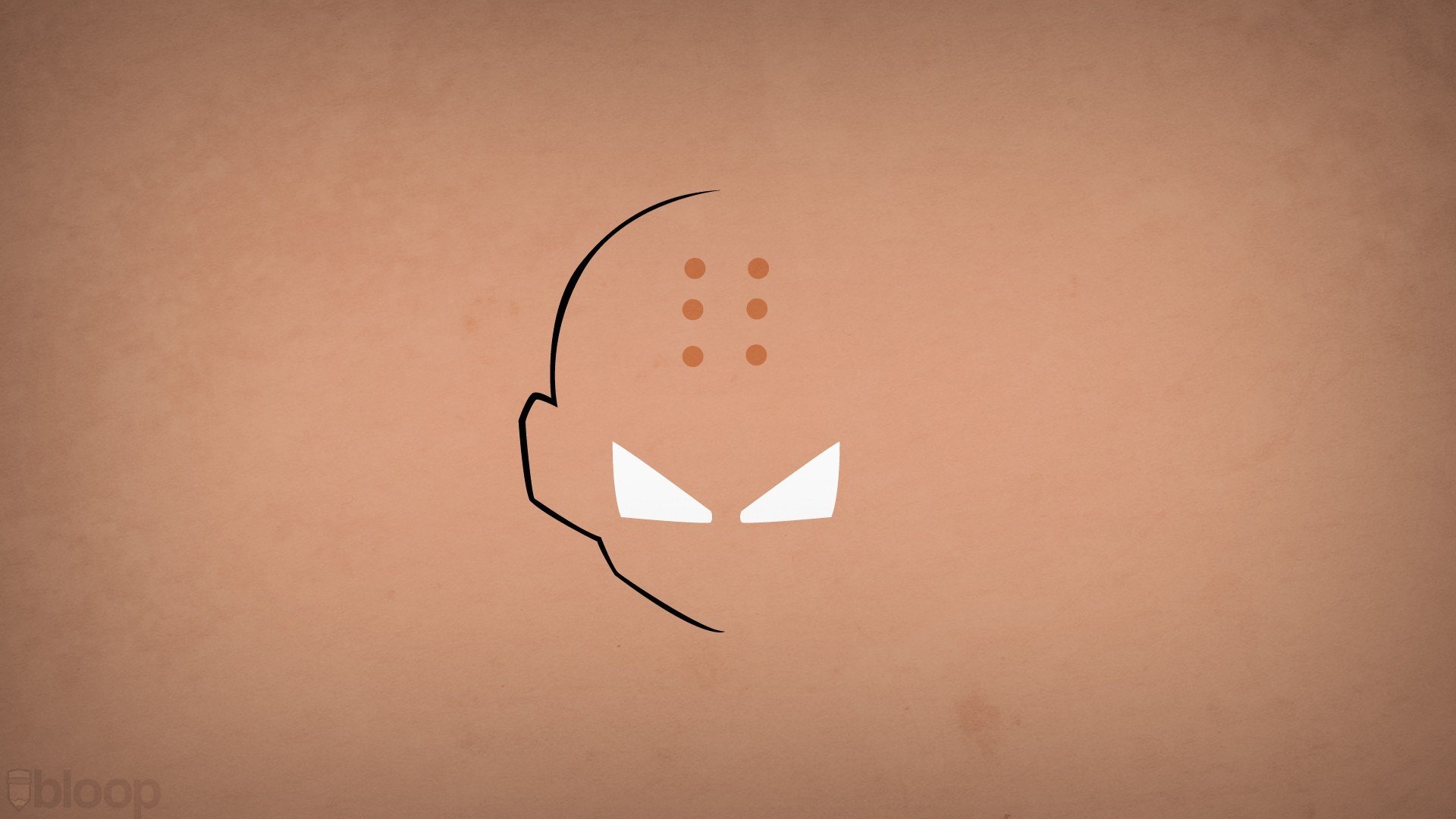 blo0p minimalisme dragon ball z krillin