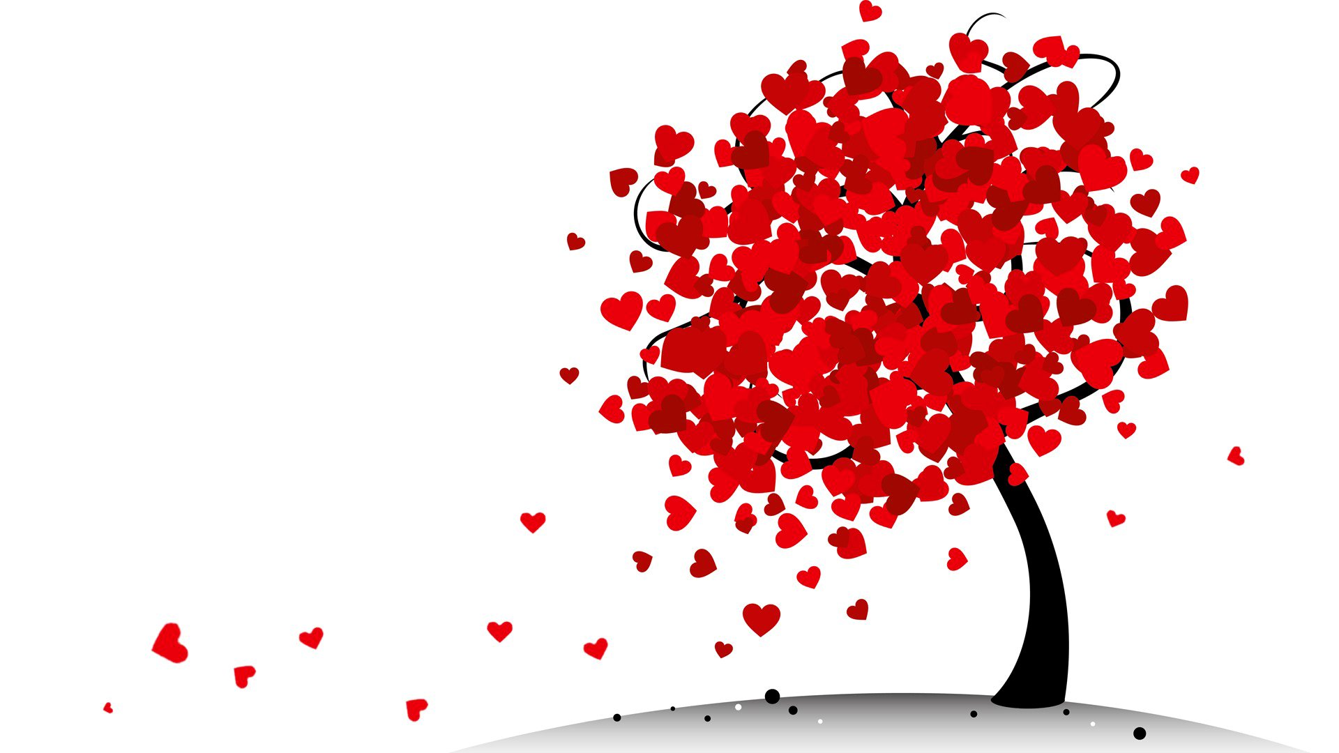 amanti san valentino santo cuore cuore astrazione albero foglie