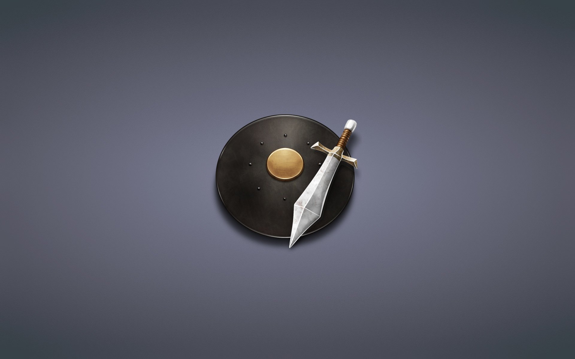 hield sword dusky background minimalism