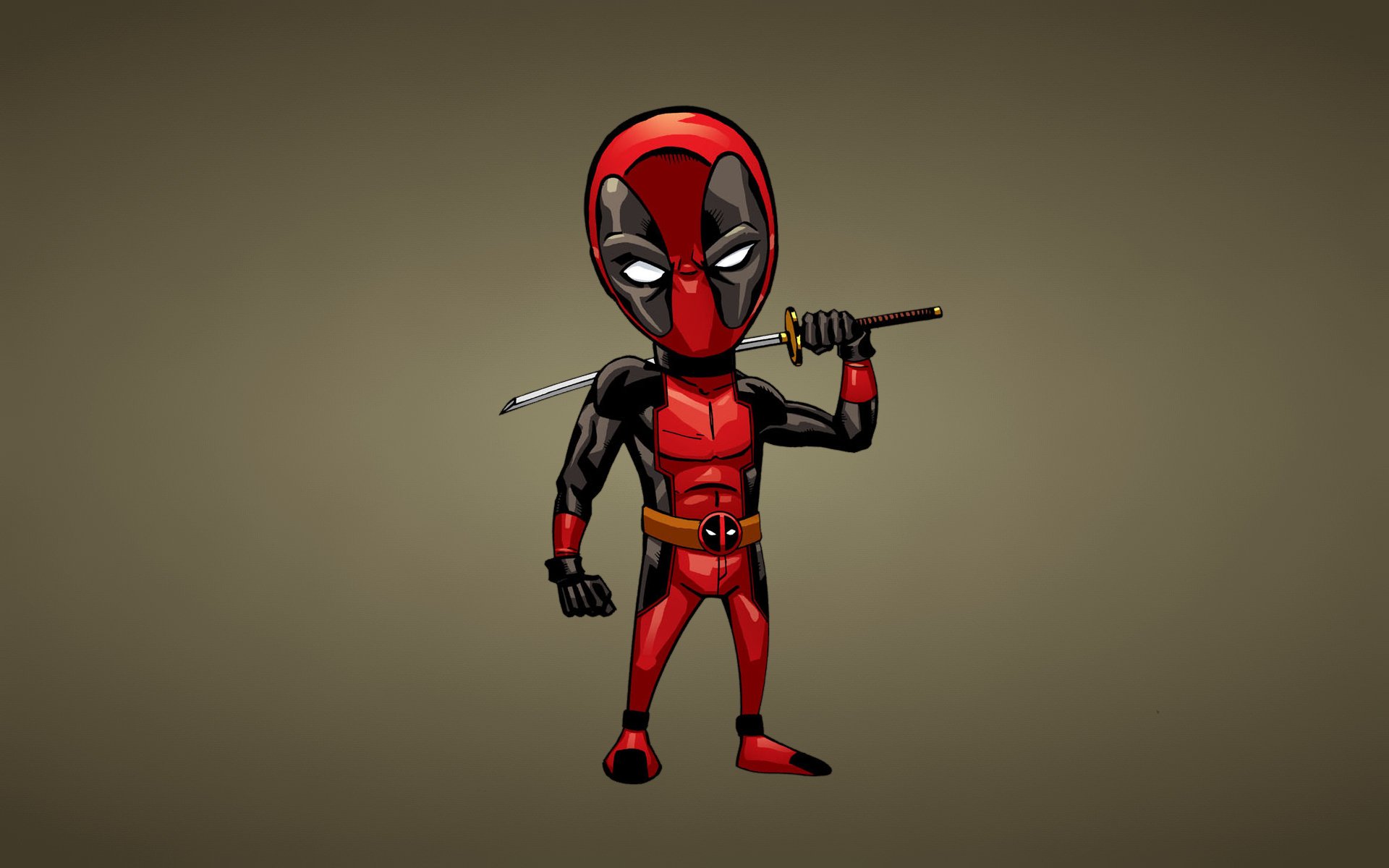 deadpool deadpool rouge épée minimalisme bande dessinée