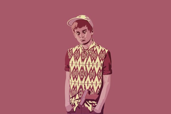 Joffrey baratheon con armas minimalistas