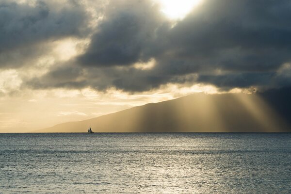 Seascape in clear weather