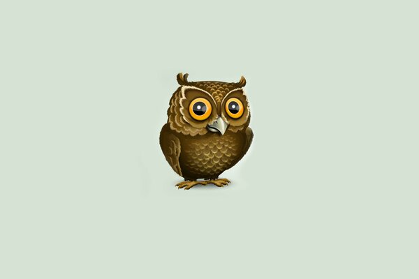 Dessin de hibou dans le style de minimalisme