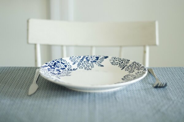 Simplicity of vintage tableware and furniture