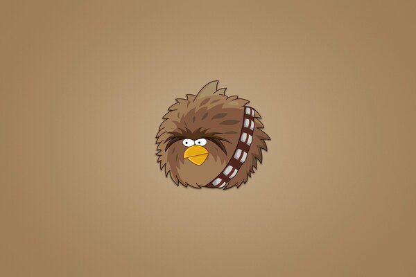 Angry birds en forma de chewie