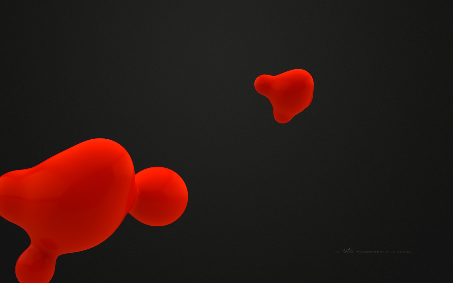 background black spots red minimalism graphics weightlessness abstract liquid love