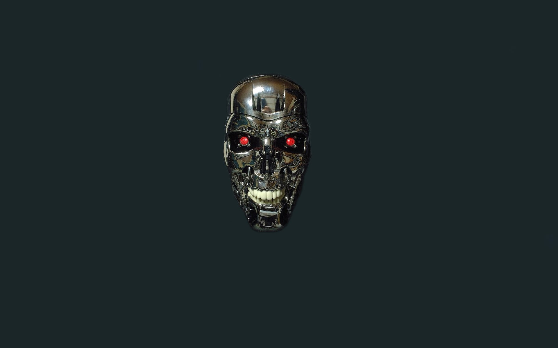 terminator robot cabeza cráneo minimalismo t-800