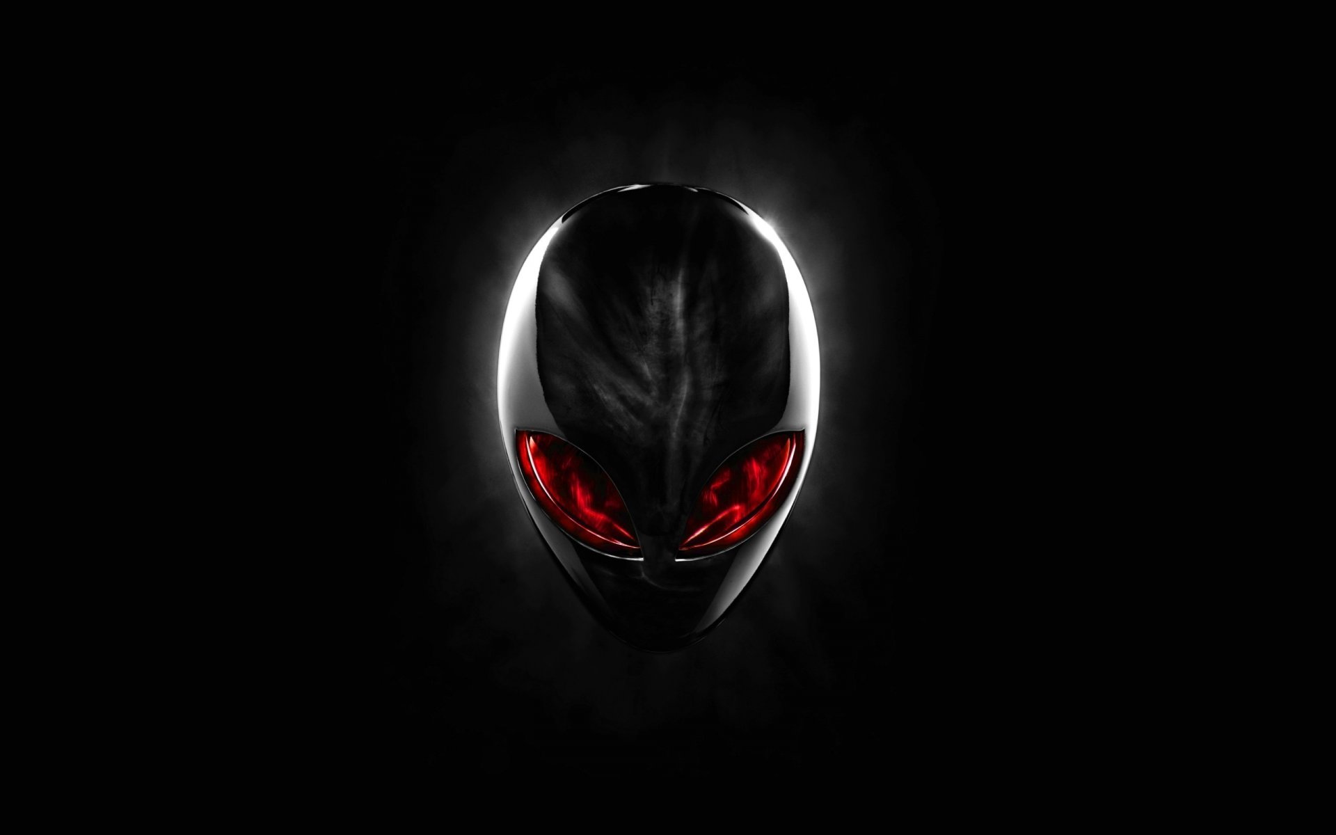 alienware dell alien head head red red