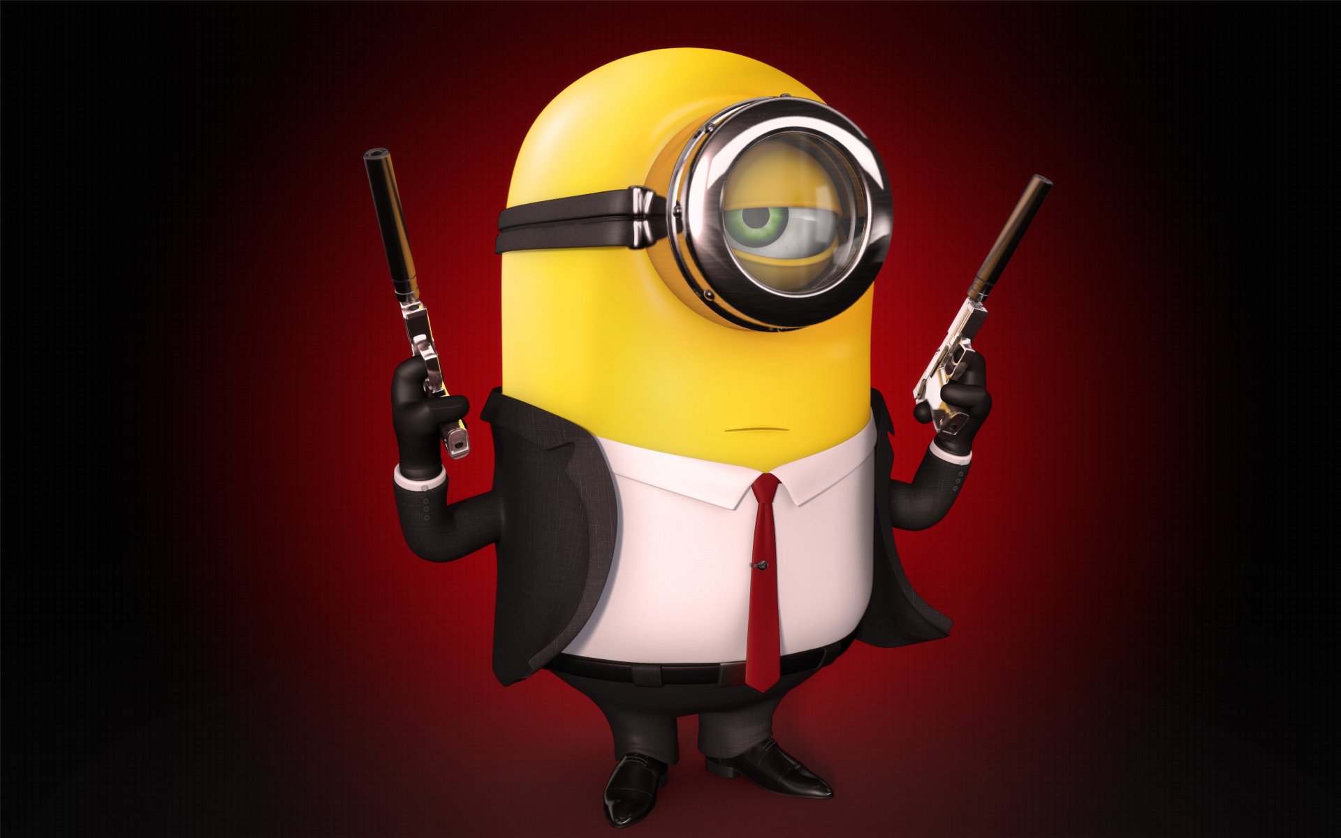 hitman minion minimalism silverballer silverballers weapons background