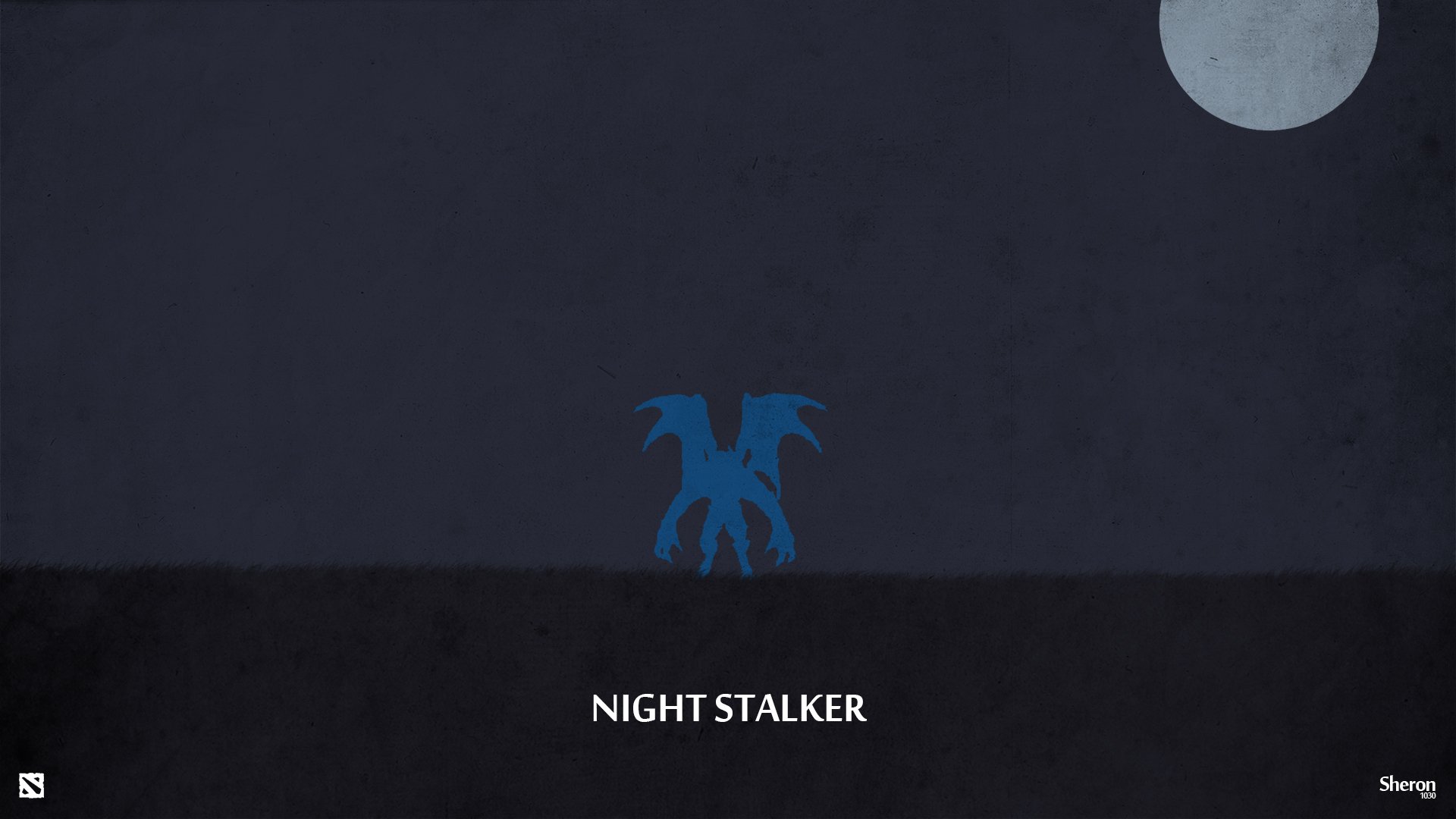 night stalker vampire dota 2 zawór noc księżyc minimalizm sheron1030