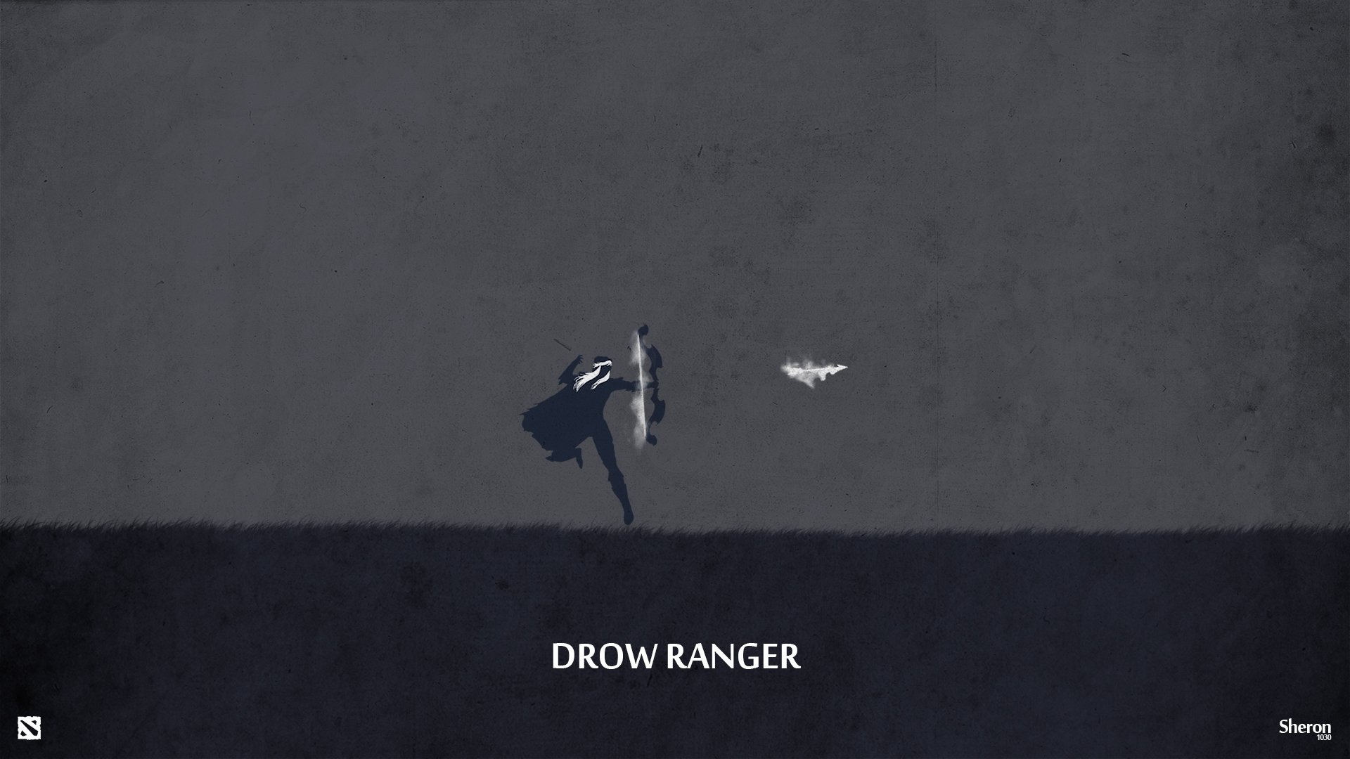 drow ranger traxex dota 2 válvula oscuro archer flecha minimalsm sheron1030