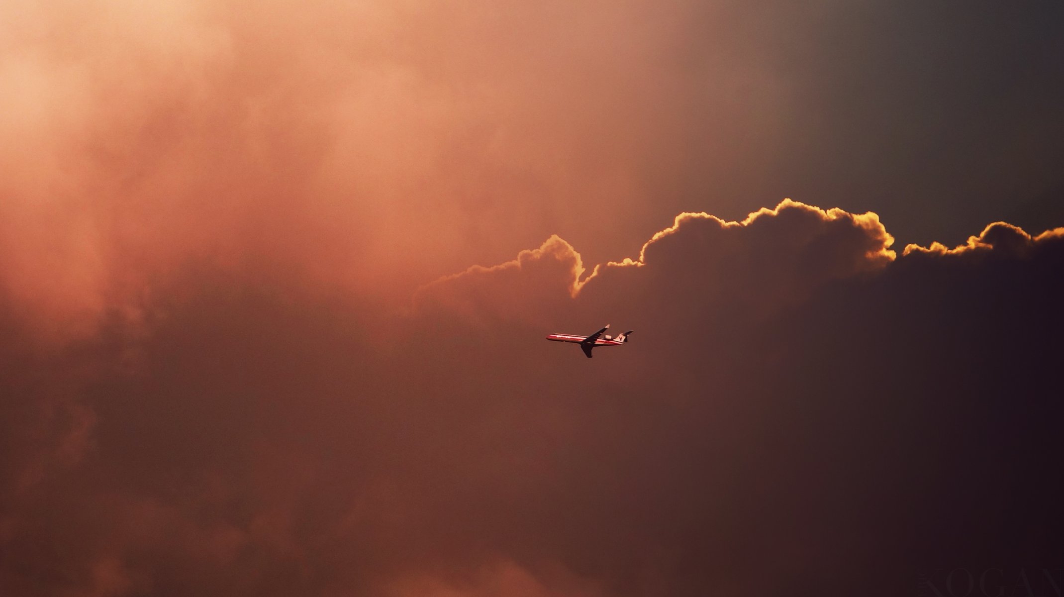 ciel avion nuages