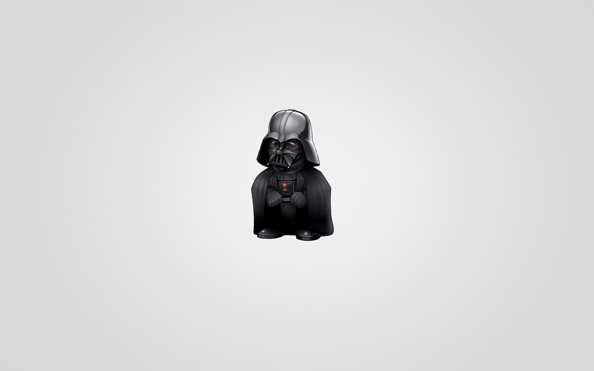 tar wars darth vader light background minimalism