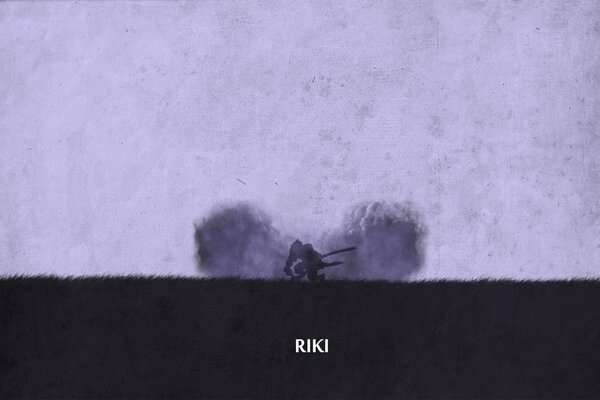 Minimalistic art with Riki from dota 2