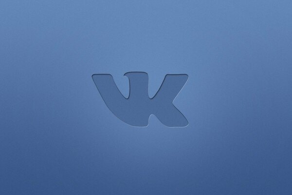 Immagine minimalista con logo Vkontakte