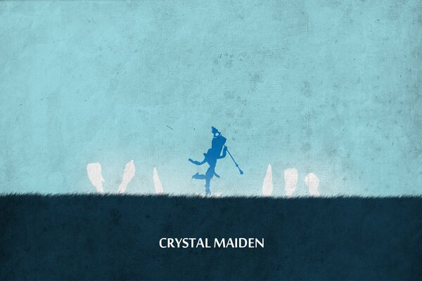 Arte minimalista con Crystal maiden di dota 2