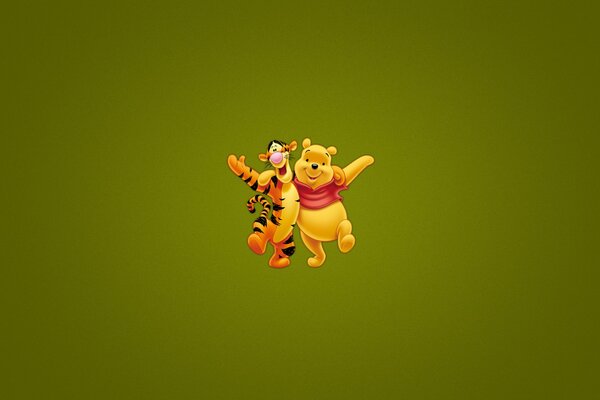Winnie l Ourson et le tigre sont les meilleurs amis