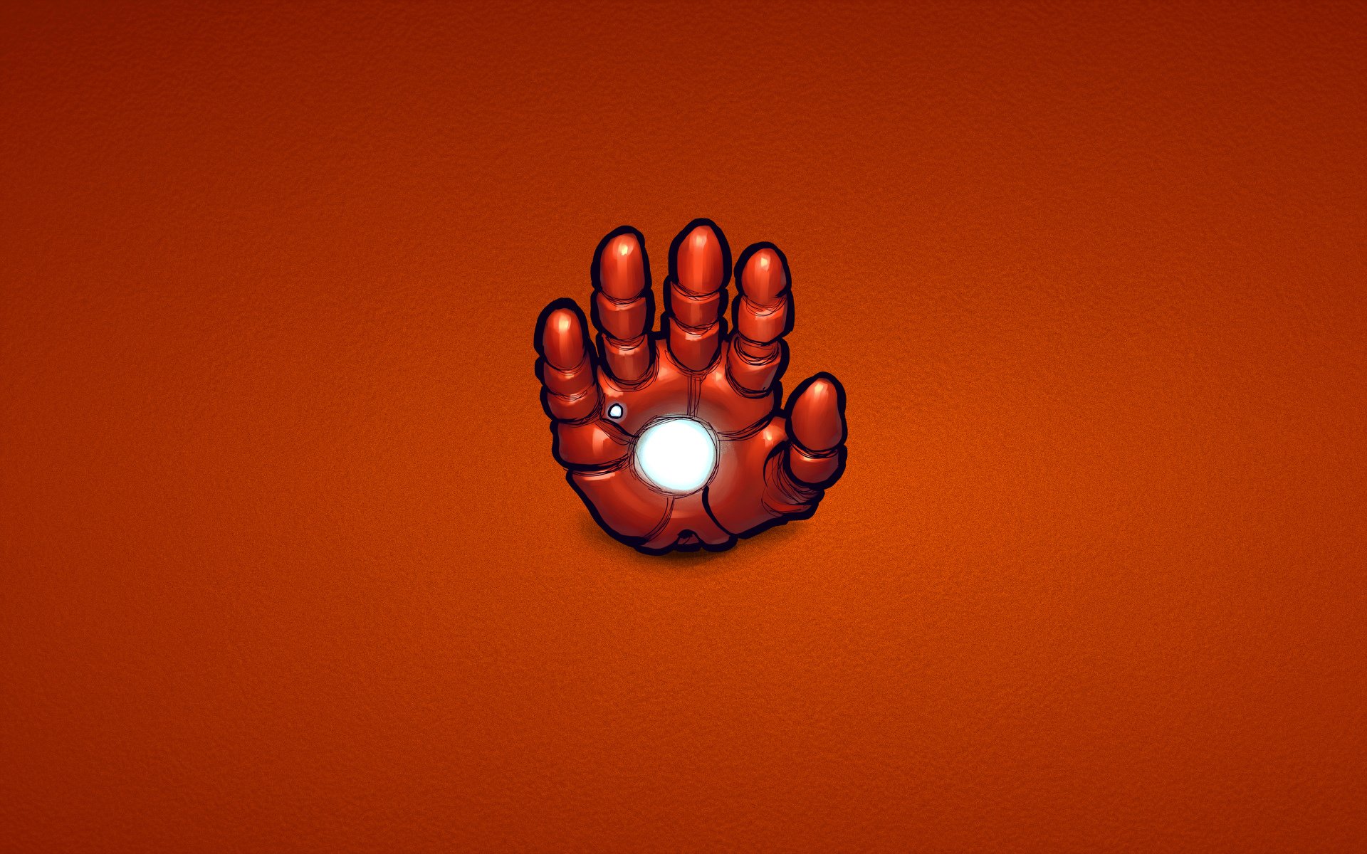 hombre de hierro cómic marvel acero mano minimalismo rojo