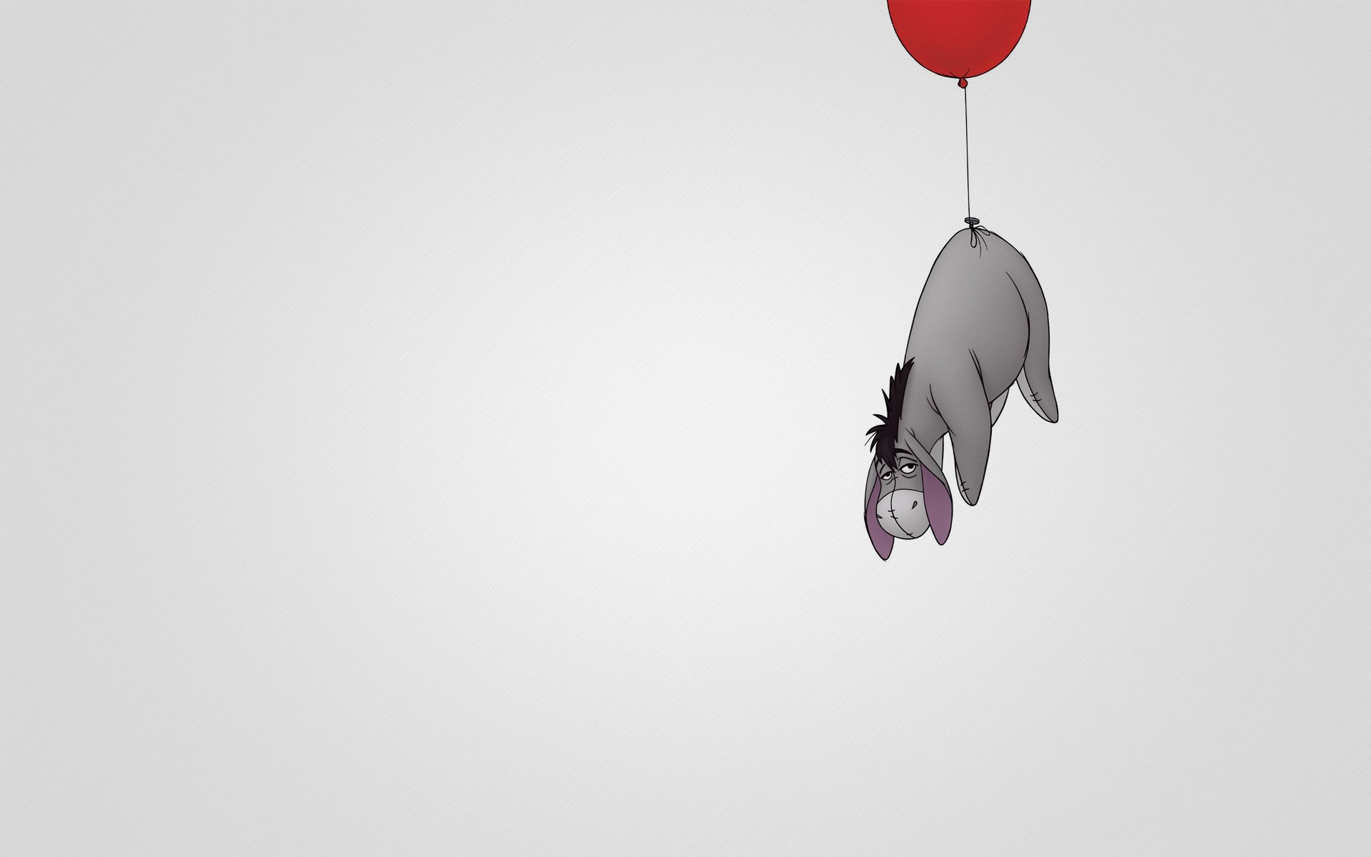 winnie the pooh winnie the pooh asino eeyore palloncino rosso sfondo chiaro vola via minimalismo