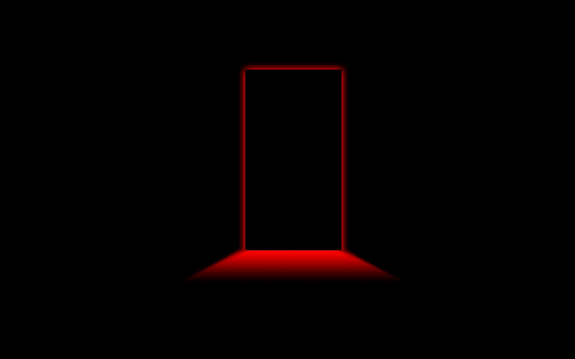 minimalisme style noir porte de la chambre rouge rouge