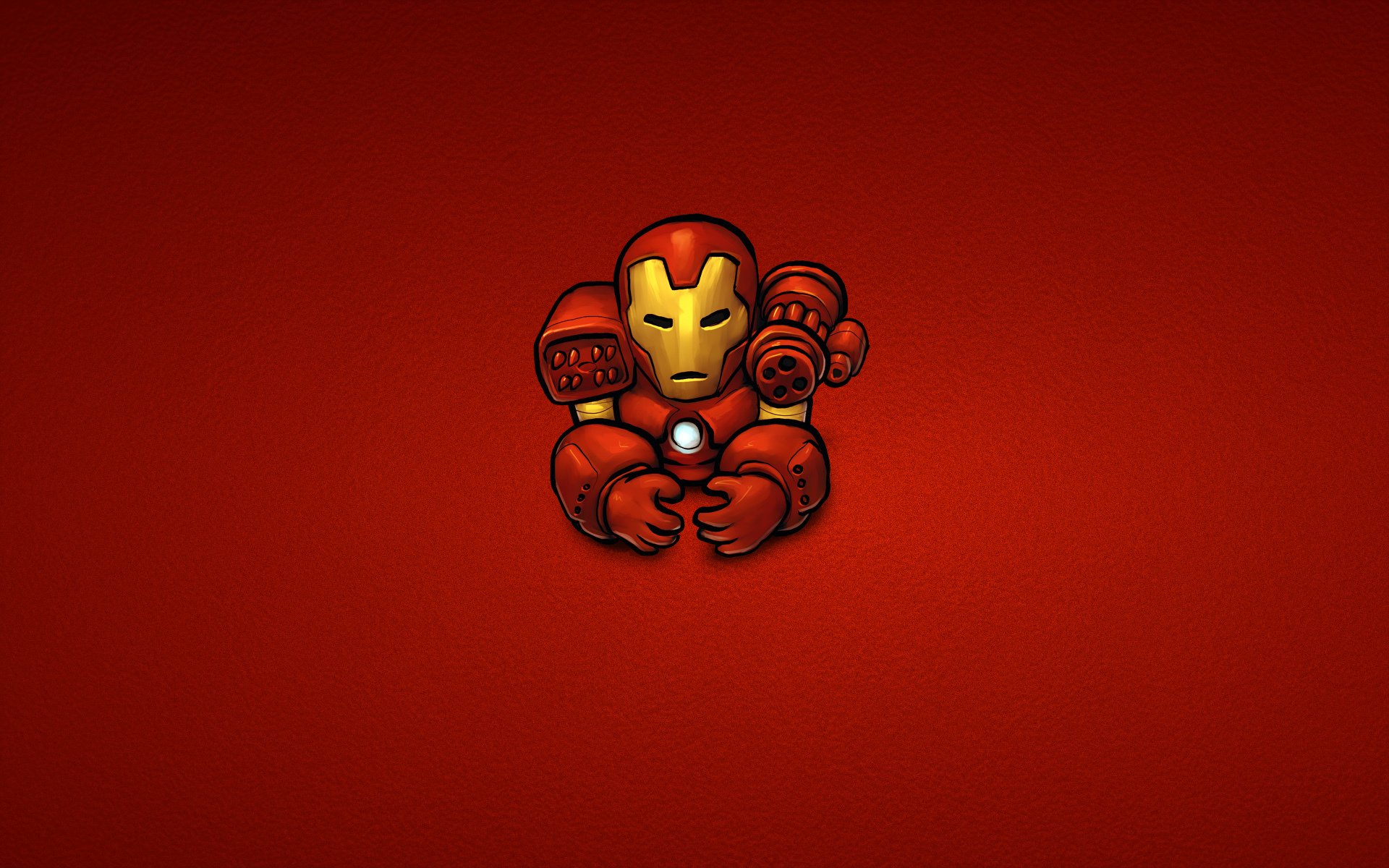 hombre de hierro cómic marvel acero minimalismo rojo