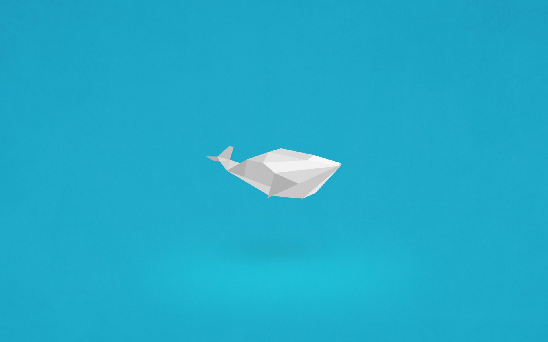 minimalism origami whale paper