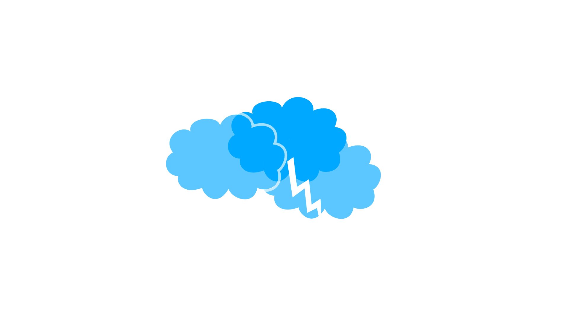 cloud lightning minimalism