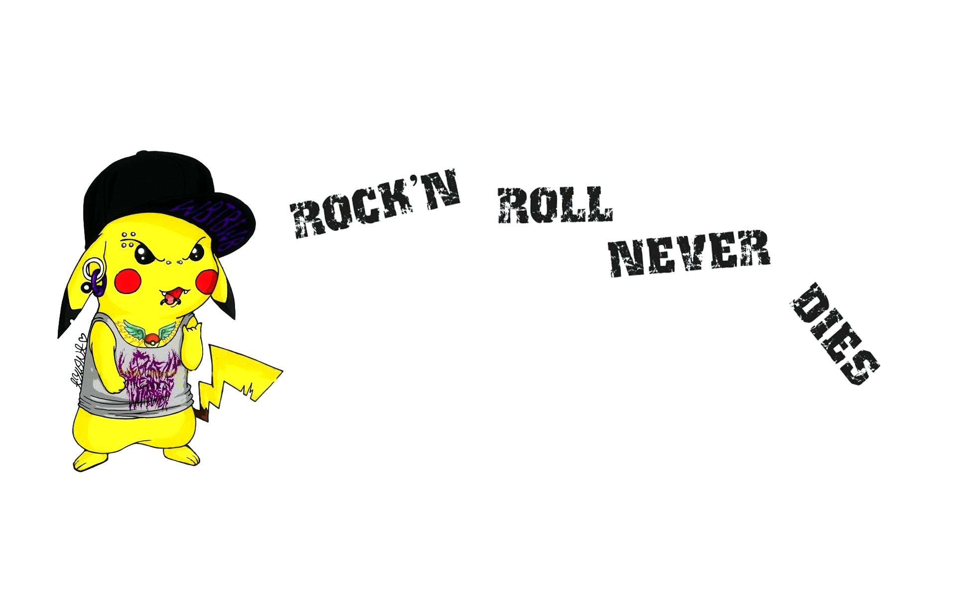 pikachu rock n roll tattoo