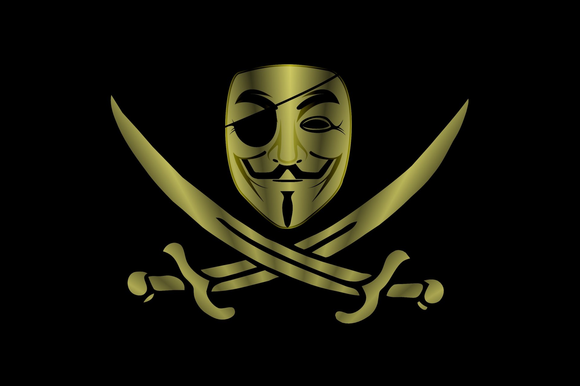 anonymous anonymous mask pirate minimalism swords background