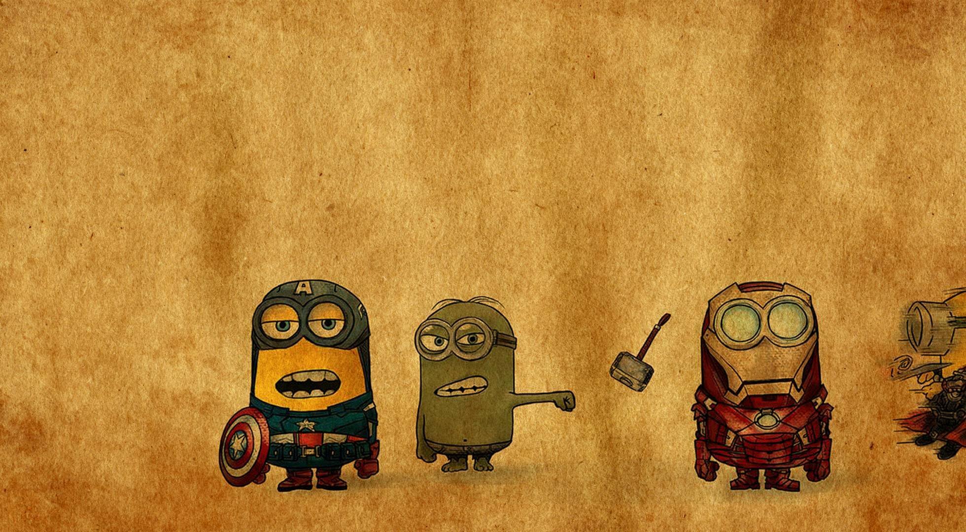 terrifying avengers avengers minions Hulk Captain America Iron man Thor