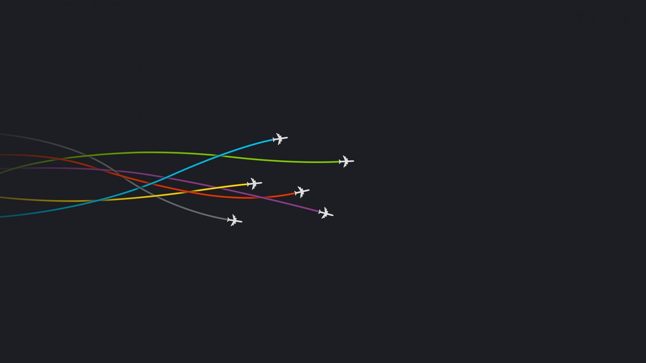 minimalismus flugzeug linien