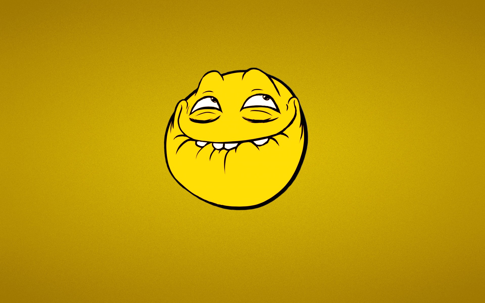 mile trollface yellow minimalism trollfeys face troll