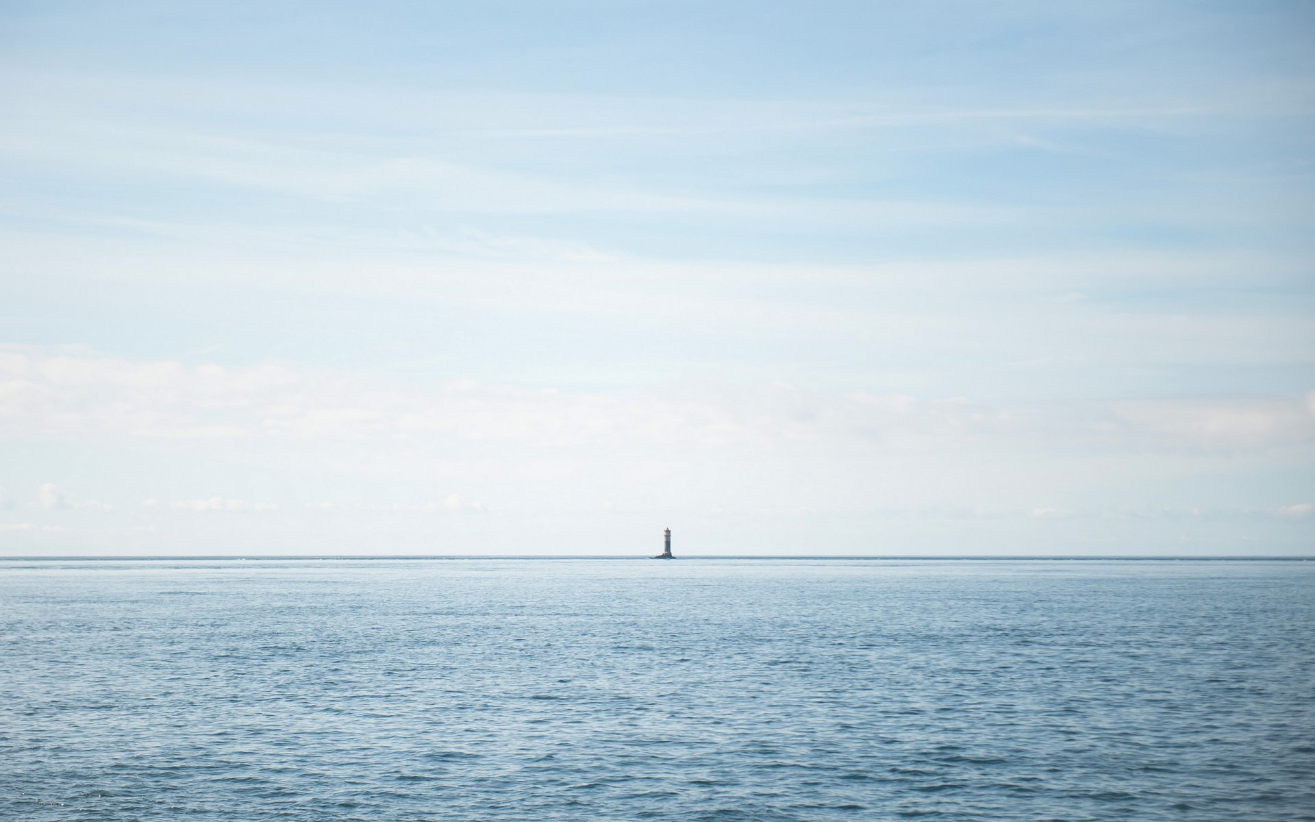 mer phare paysage minimalisme