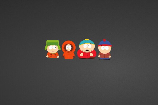 Helden aus dem South Park. Minimal art