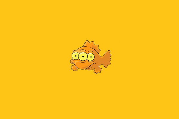Art vectoriel avec poisson à trois têtes