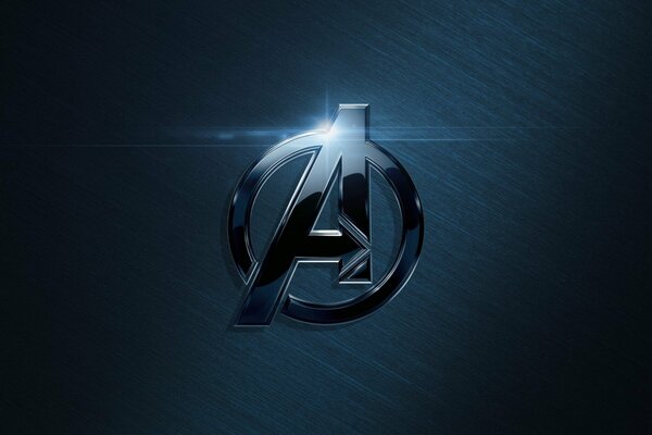 Dunkelblaues Avengers-Logo