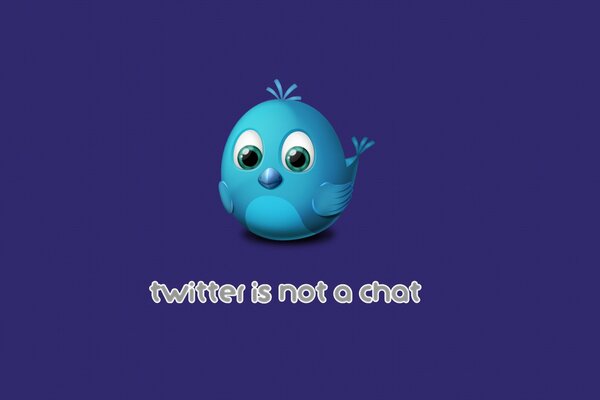 Das Logo des Vogels für den Twitter-Chat