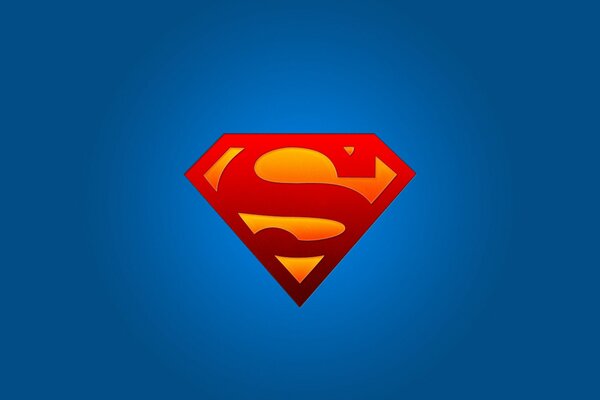 Logo Superman de supregueros sur fond bleu