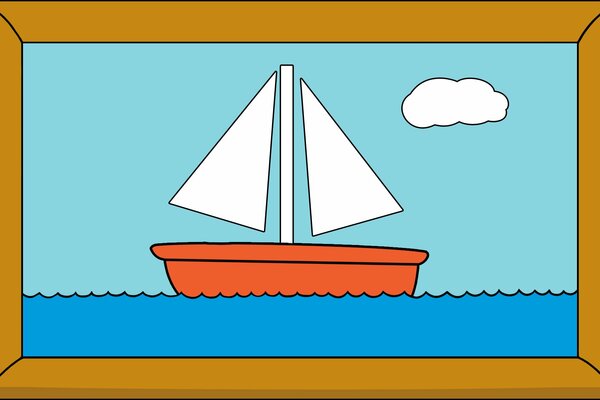 Imagen de un barco de los Simpson