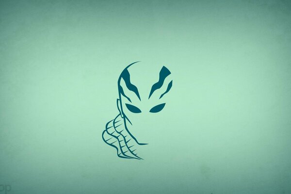 Minimalny linart Abe sapien