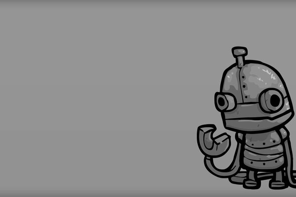 Minimalistic robot art from the machinarium