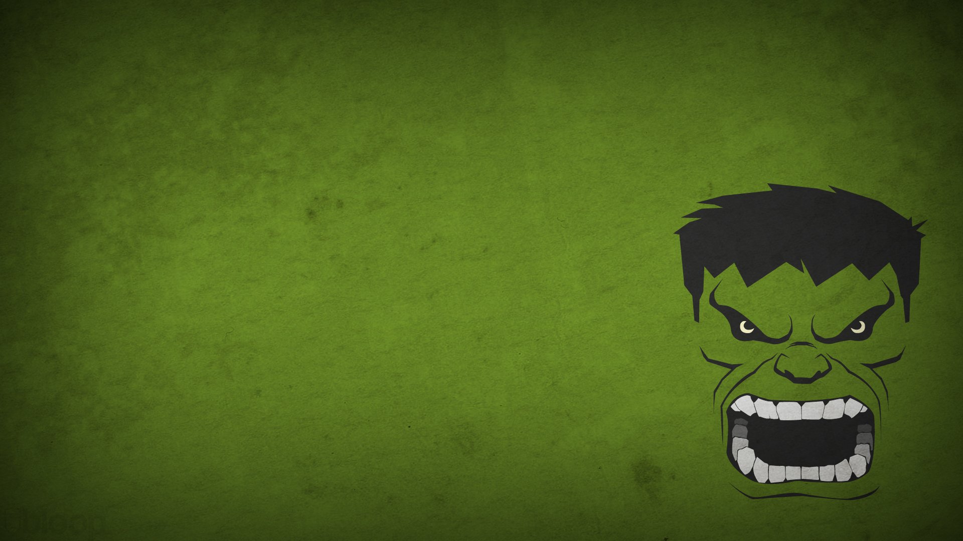 hulk minimalismo dibujo imagen 1920x1080